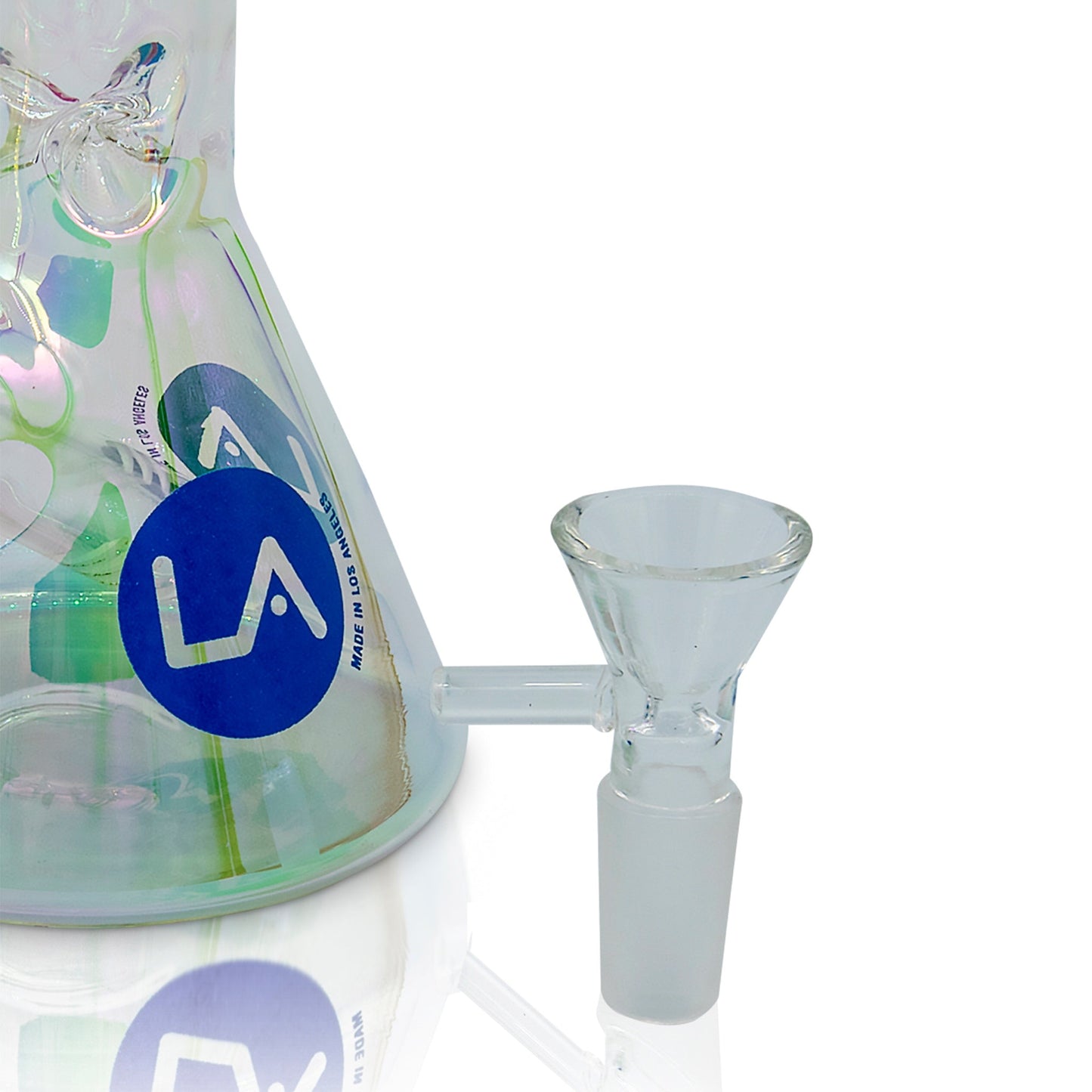 LA Pipes 9" Champagne Disco Beaker Bong