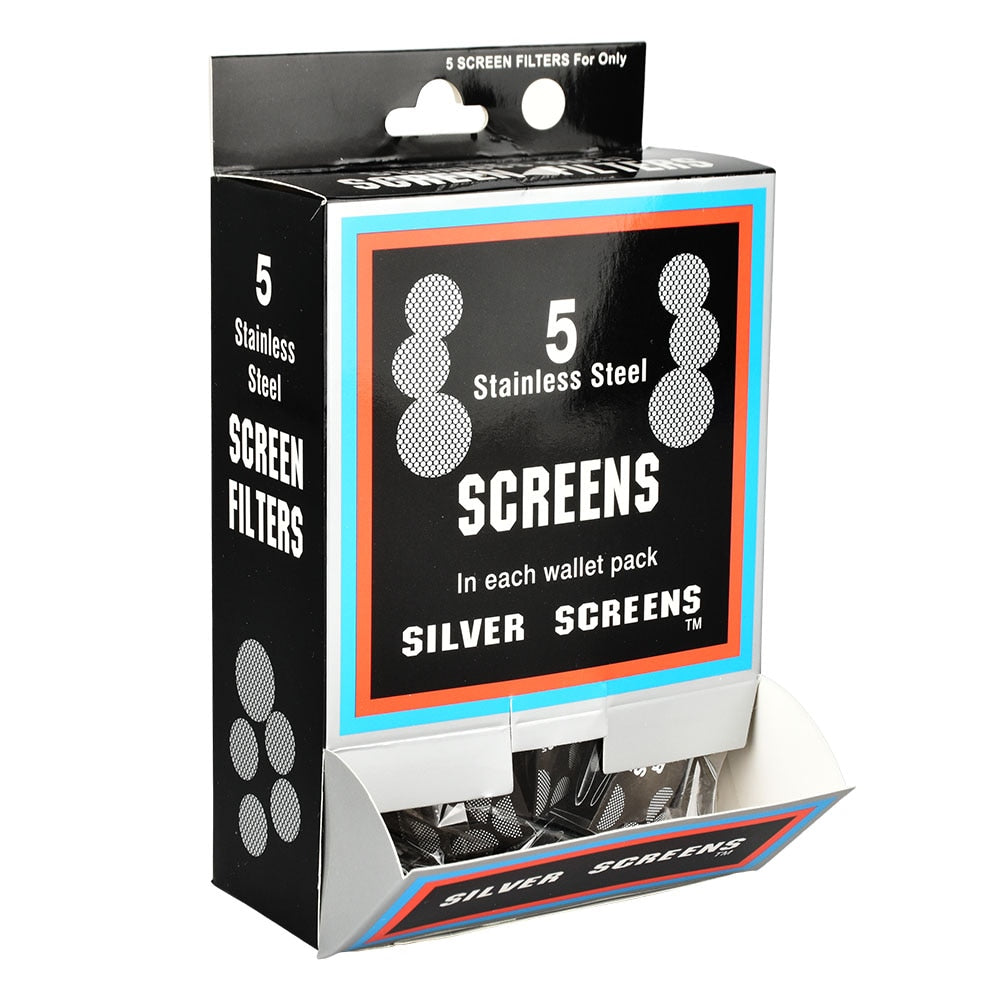 Silver/Stainless Steel Pipe Screen Filters | 5pc | 3/4" | 100pk Display