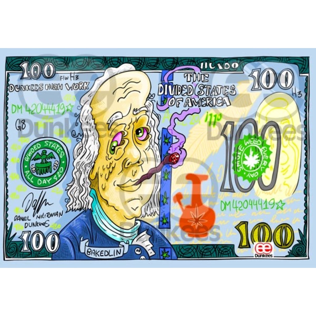 Dunkees Bakedlin Butane Dab Torch Artwork