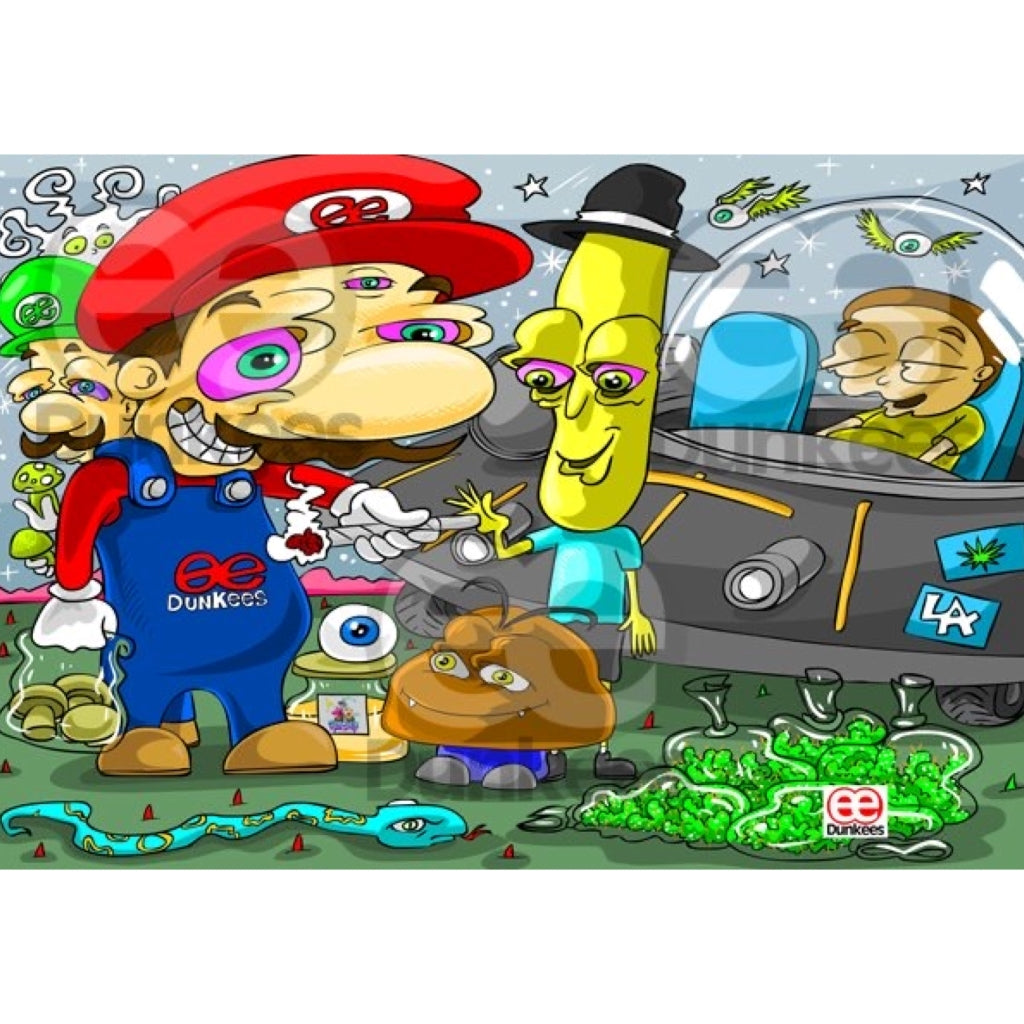 Dunkees Meet Up Butane Dab Torch Artwork