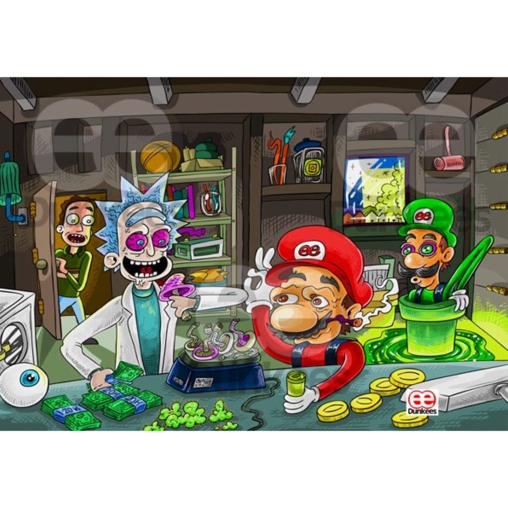 Dunkees Acid Shrooms Butane Dab Torch Artwork