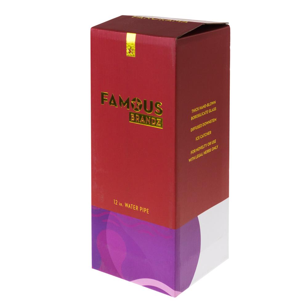 Famous X Panorama 12” Straight Tube Bong