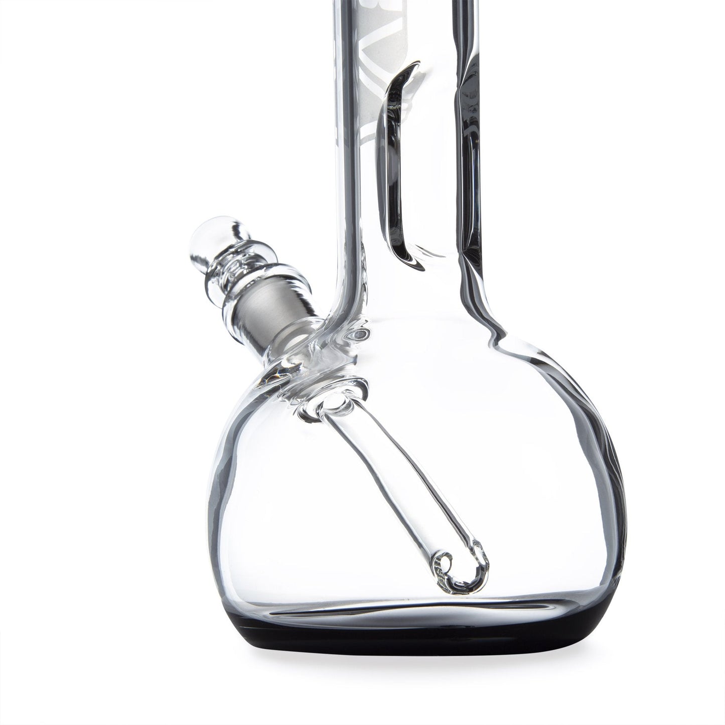 Grav® 8” Bubble Base Beaker Bong - Black