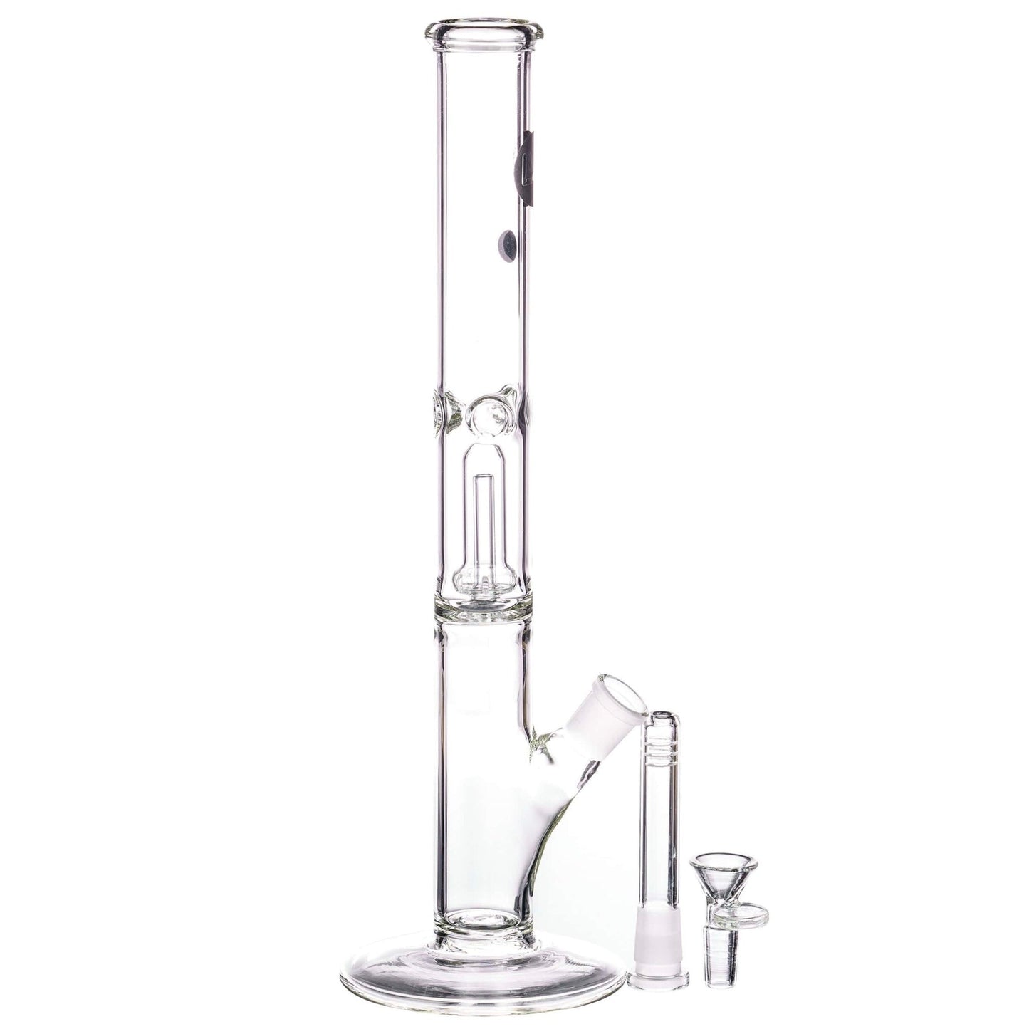 LA Pipes 12" Single Showerhead Perc Straight Tube Bong