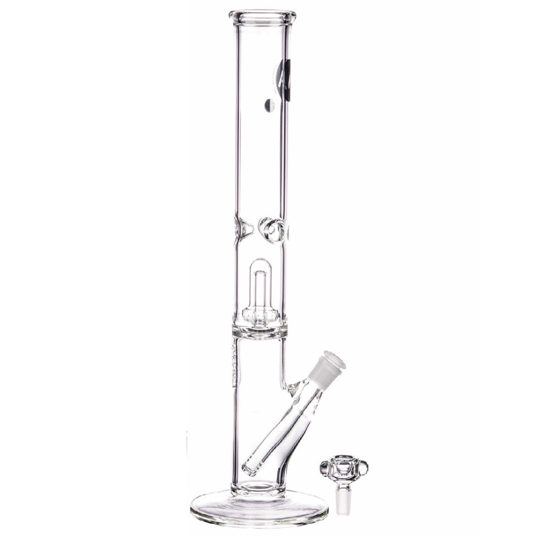LA Pipes 16" 5mm Thick Showerhead Straight Tube Bong