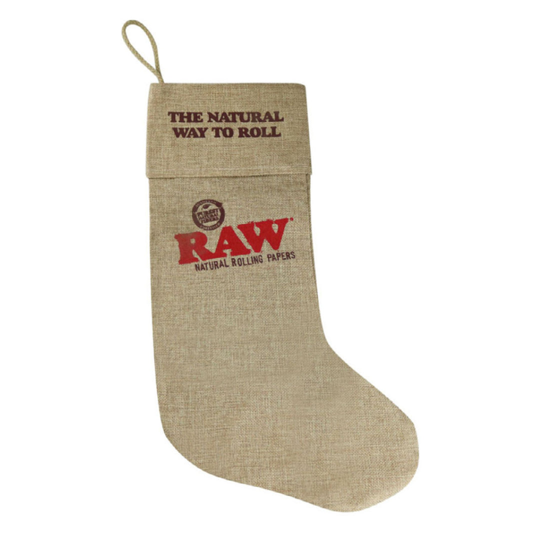 Raw Burlap Holiday Stocking 🎄