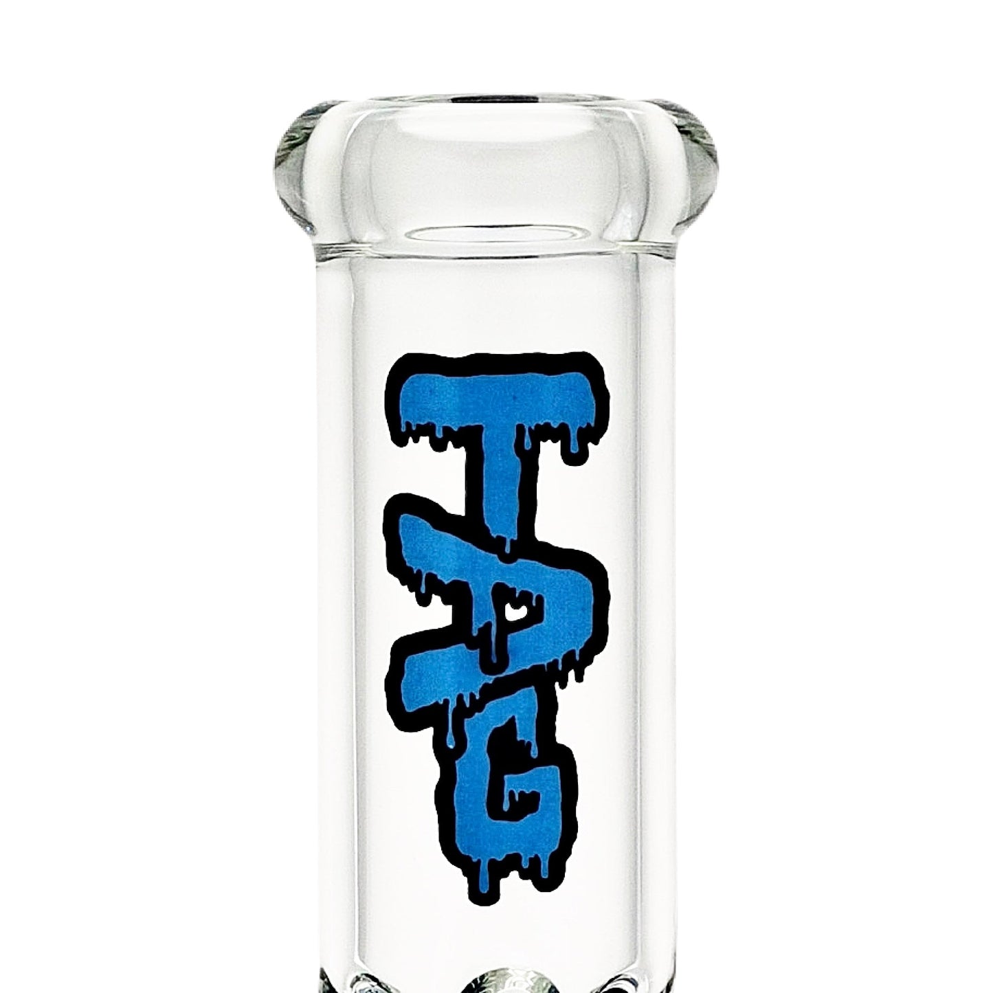 TAG 16" Double Honeycomb Perc Straight Tube Bong