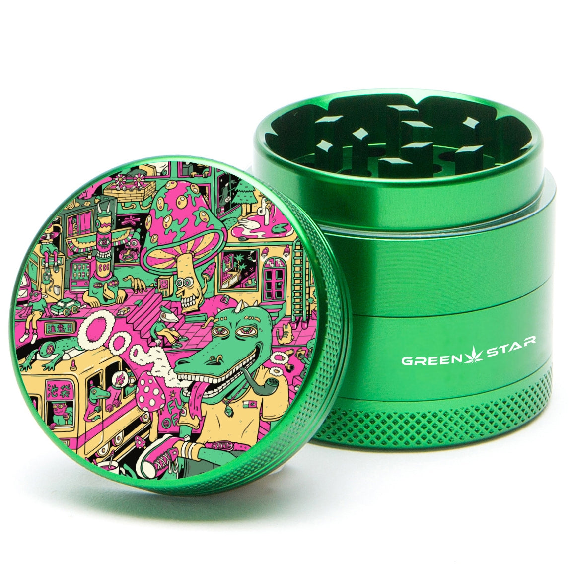 Green Star Medium 4-Piece Grinder