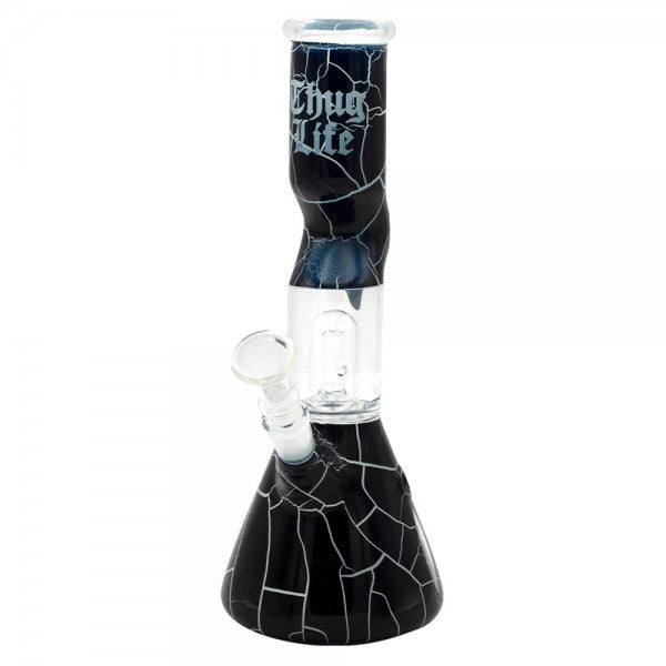 Thug Life 10" Cracked Stone Beaker Bong