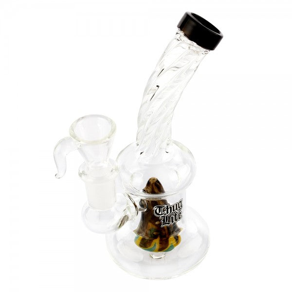 Thug Life 6" Rasta Perc Mini Bong