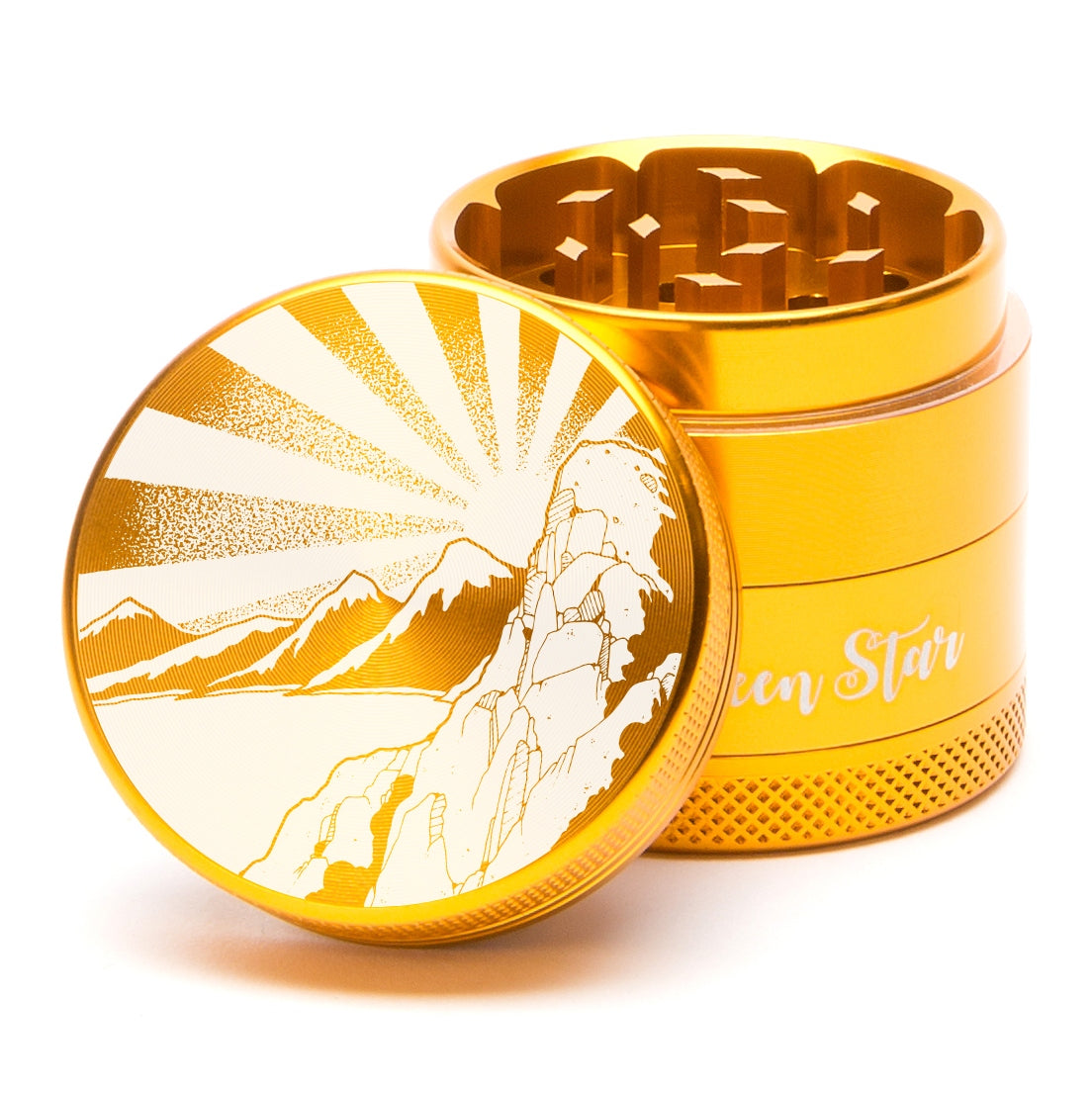 Green Star Scenic Mini 4-Piece Grinder