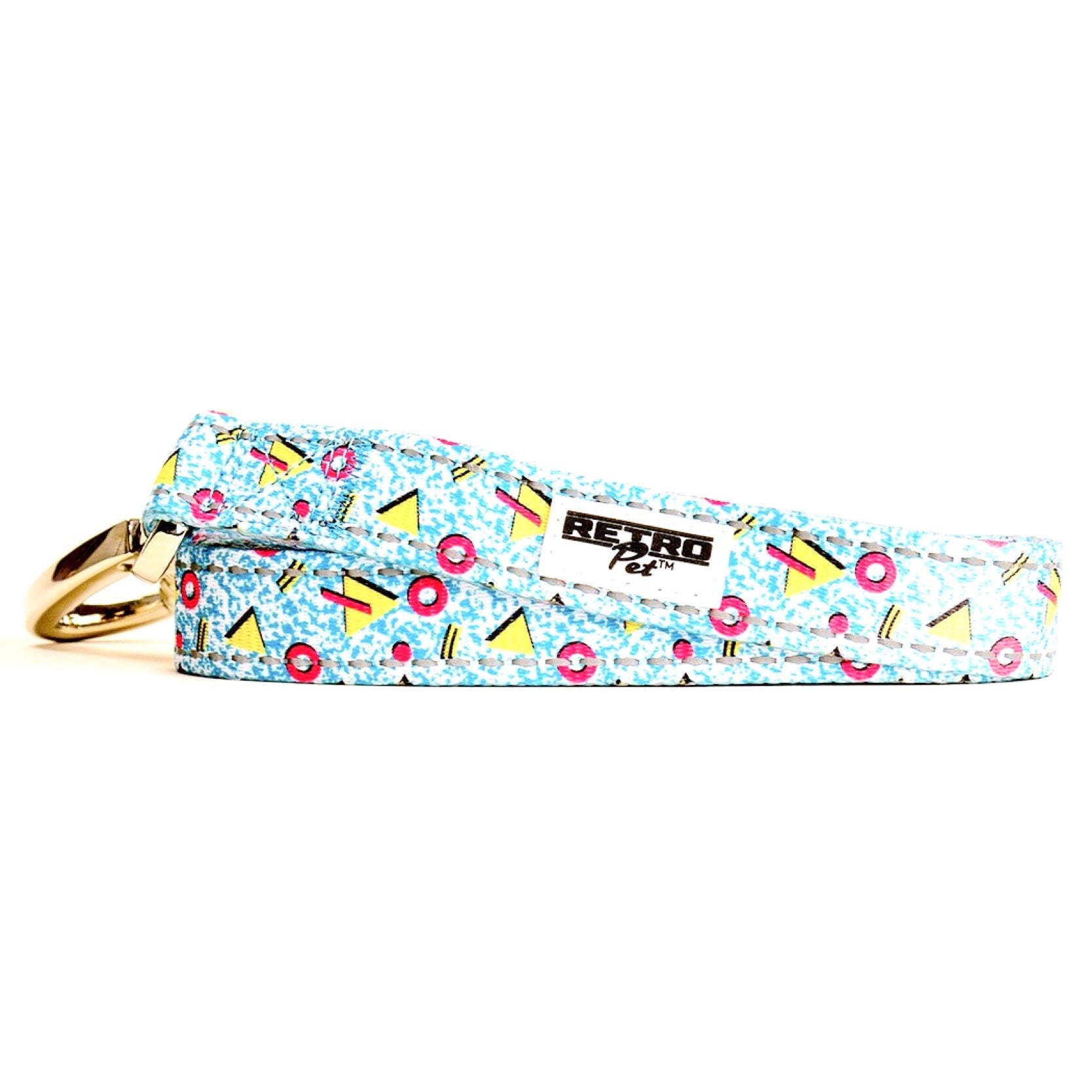 Retro Pet Reflective Dog Leash w. Locking Carabiner 🐶 