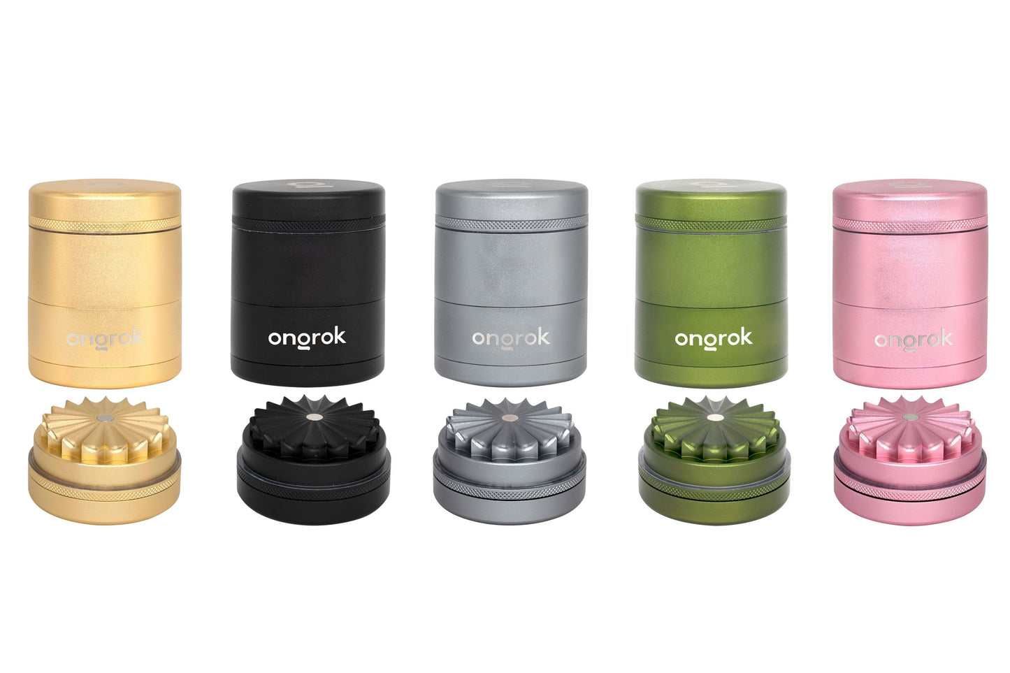 Ongrok 5-Piece Toothless Grinder with Storage