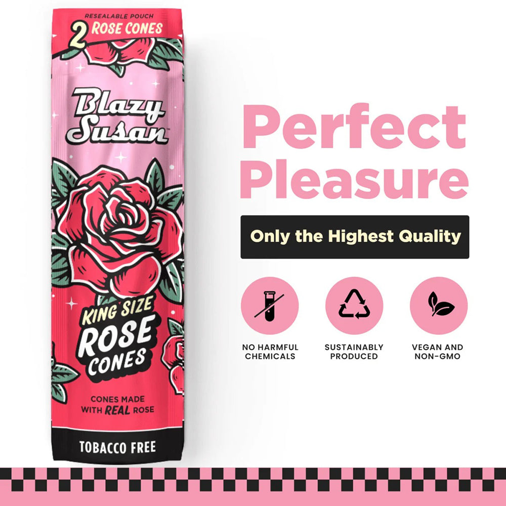 Blazy Susan King Size Pre-Rolled Rose Cones