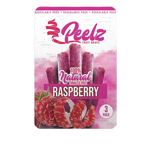 Peelz Raspberry Fruit Wraps – Full Box (10 x 3-Packs) - Image 2
