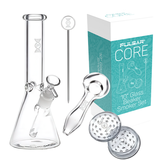 Pulsar CORE Glass Herb Pipe Duo | 10" | 14mm F