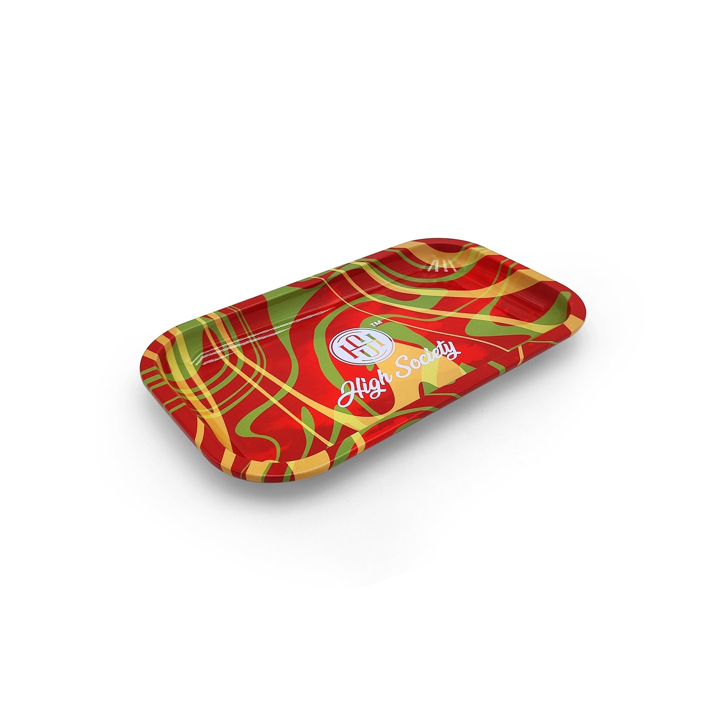 High Society Medium Rolling Tray Rasta