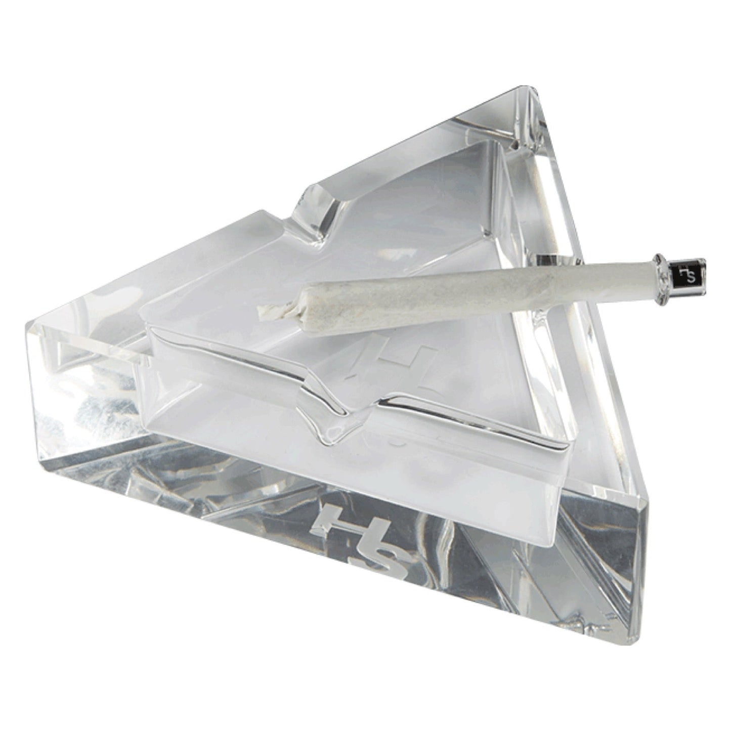 Higher Standards Crystal Glass Ashtray 