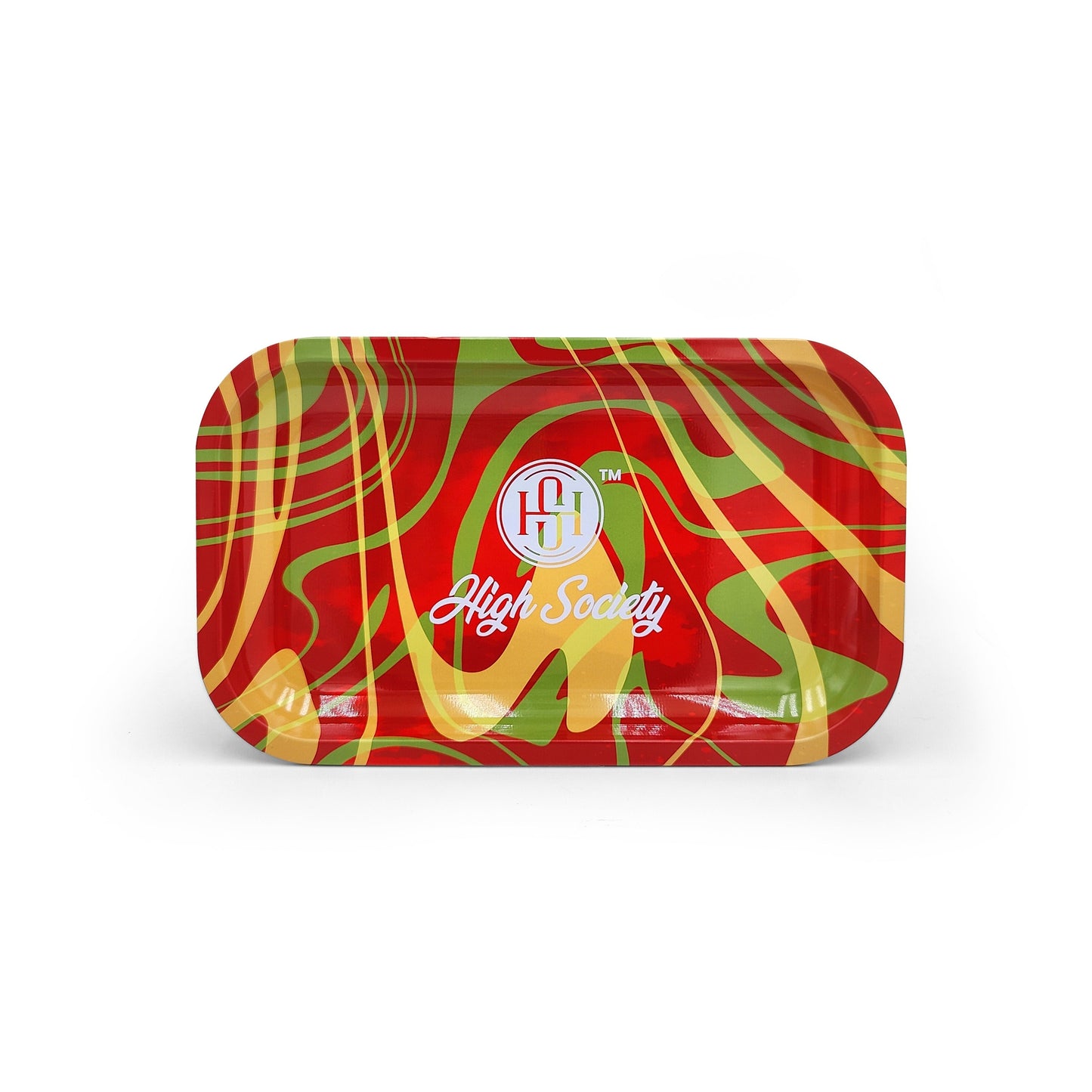 High Society Medium Rolling Tray Rasta