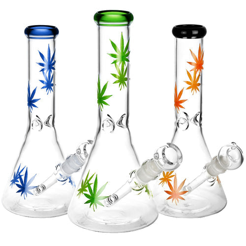 CaliConnected Pot Leaf Beaker Bong