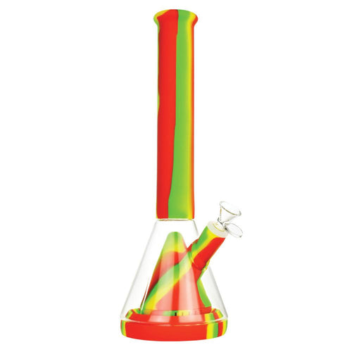 CaliConnected Silicone & Glass Hybrid Beaker Bong Rasta