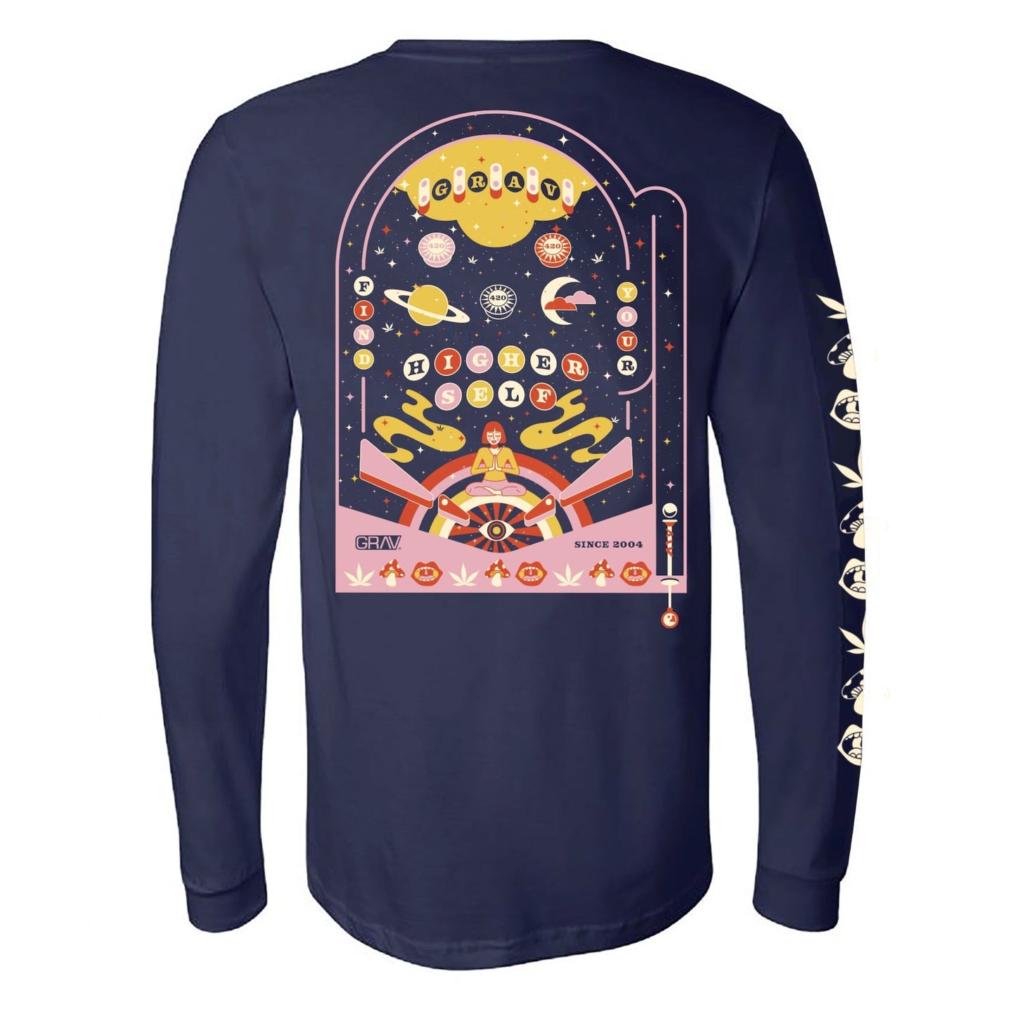 Grav Pinball Wizard 420 Long-Sleeved Shirt