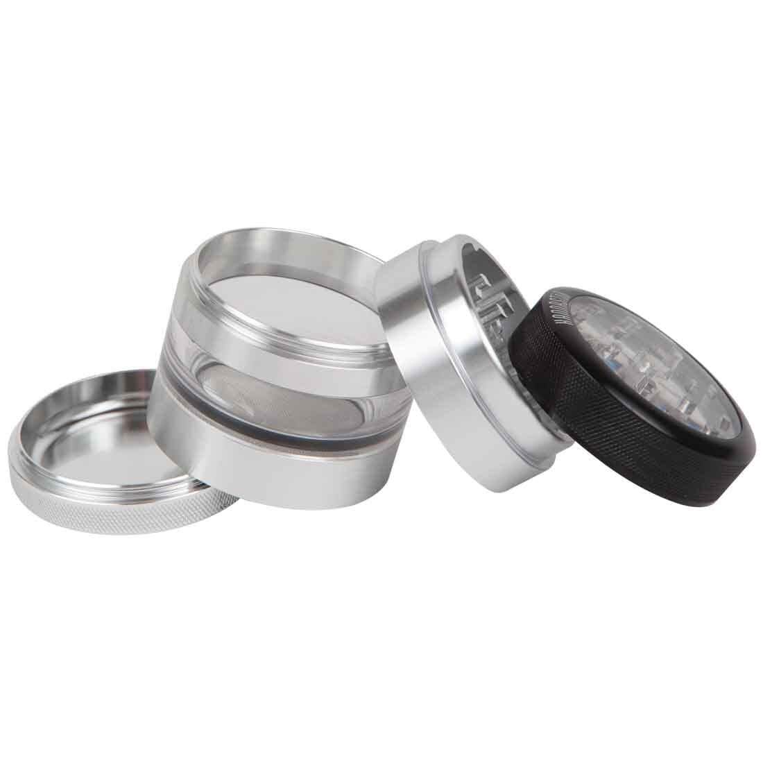 Kannastor 2.2” Clear Top Jar Body 4pc Grinder 