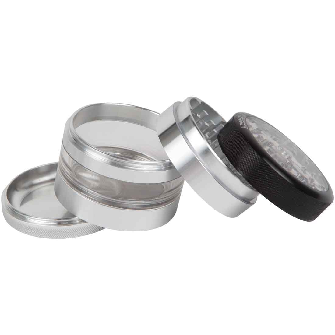 Kannastor 2.5” Clear Top Jar Body 4pc Grinder 