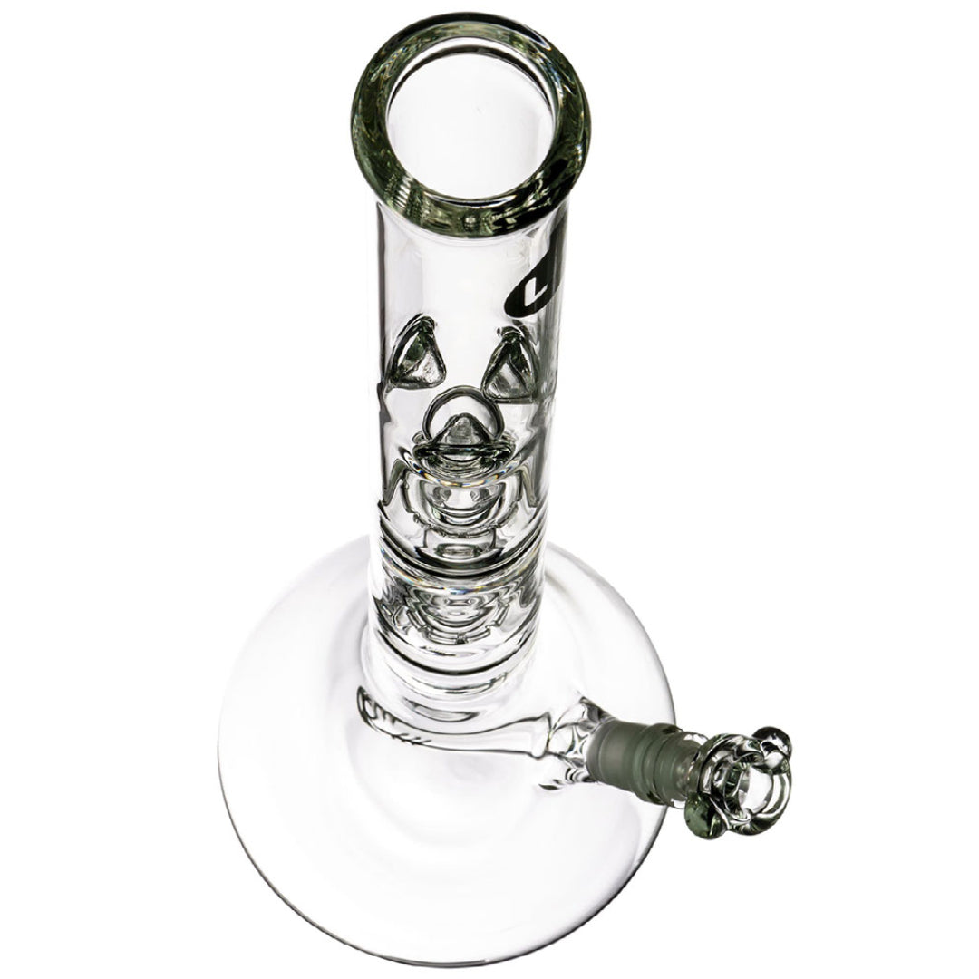 LA Pipes 20" 5mm Thick Double Showerhead Perc Beaker Bong