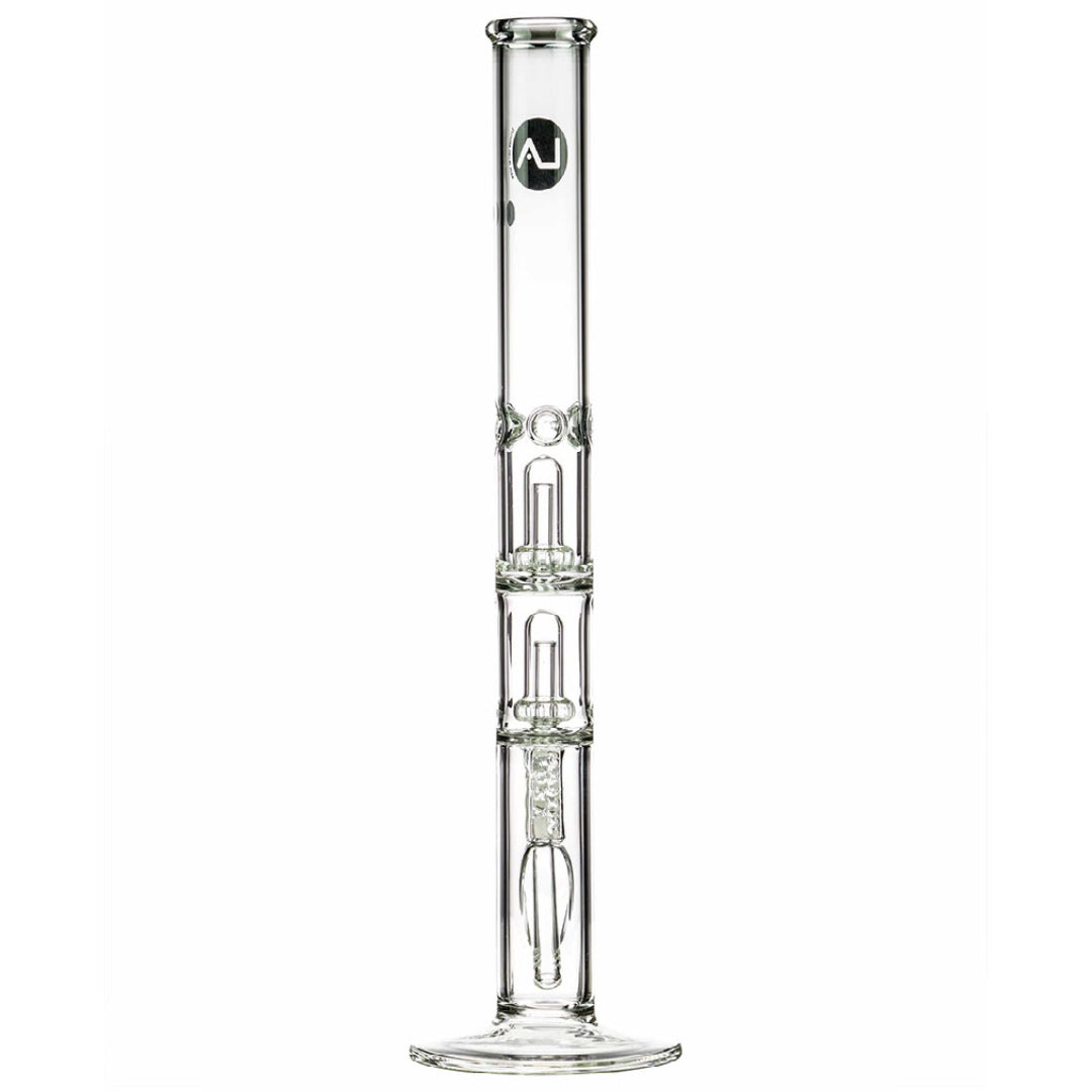 LA Pipes 20" 5mm Thick Double Showerhead Straight Tube Bong