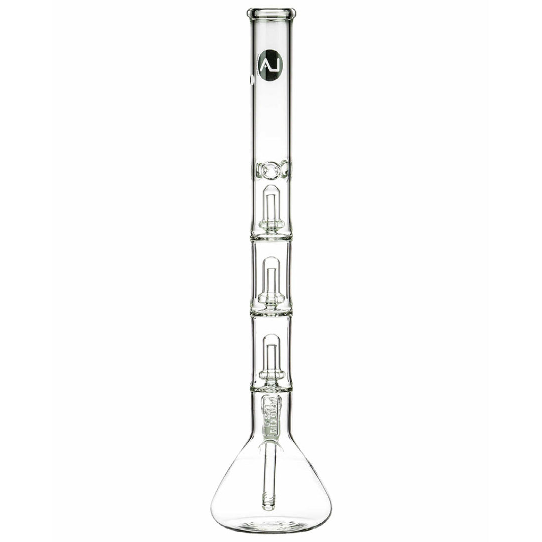 LA Pipes 26" 5mm Thick Triple Showerhead Perc Beaker Bong