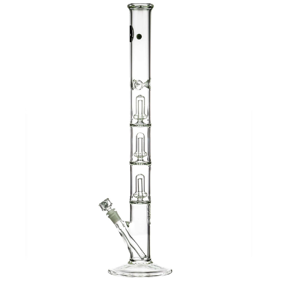 LA Pipes 26" 5mm Thick Triple Showerhead Straight Tube Bong