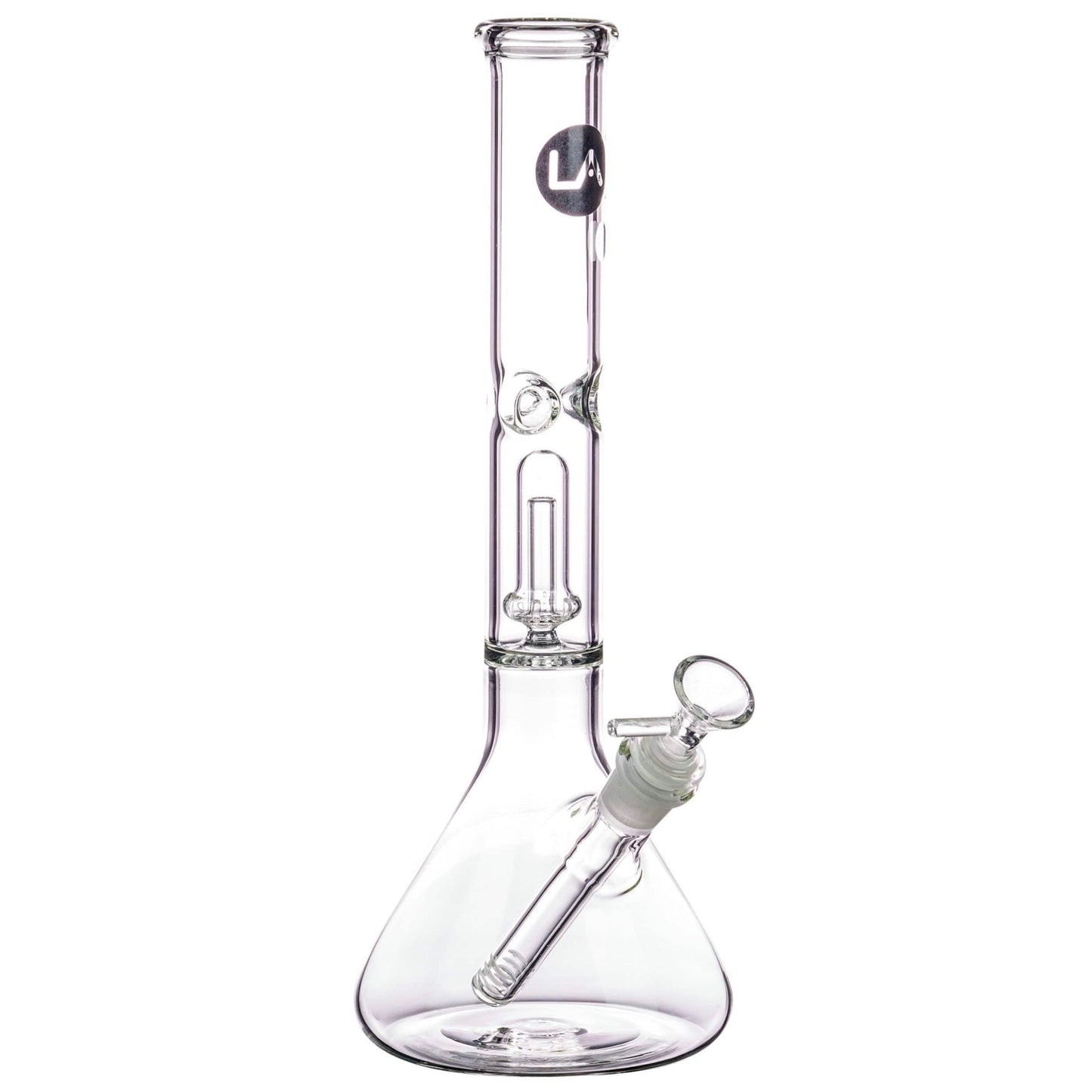 LA Pipes 12" Single Showerhead Perc Beaker Bong