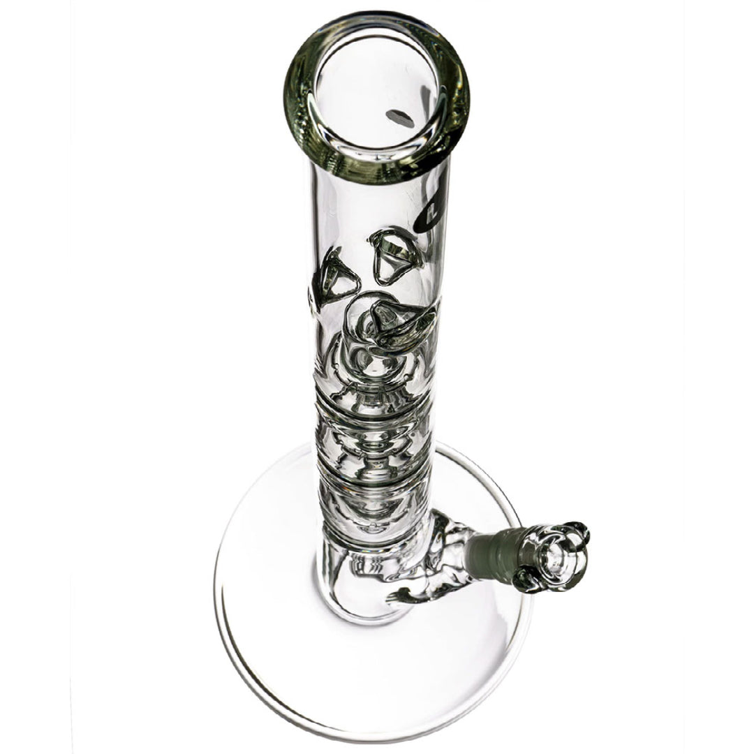 LA Pipes 26" 5mm Thick Triple Showerhead Straight Tube Bong