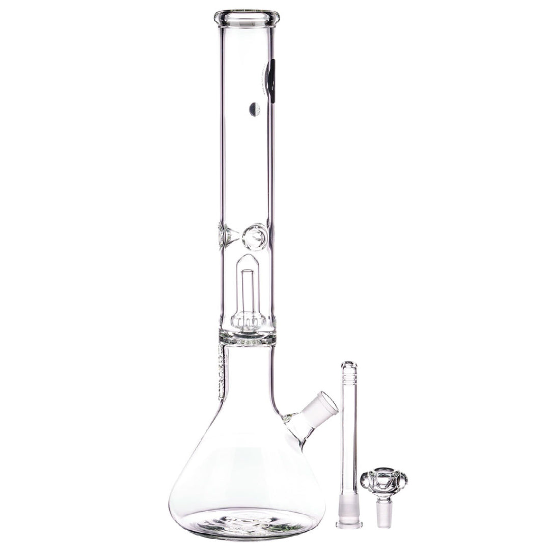 LA Pipes 16" 5mm Thick Showerhead Perc Beaker Bong