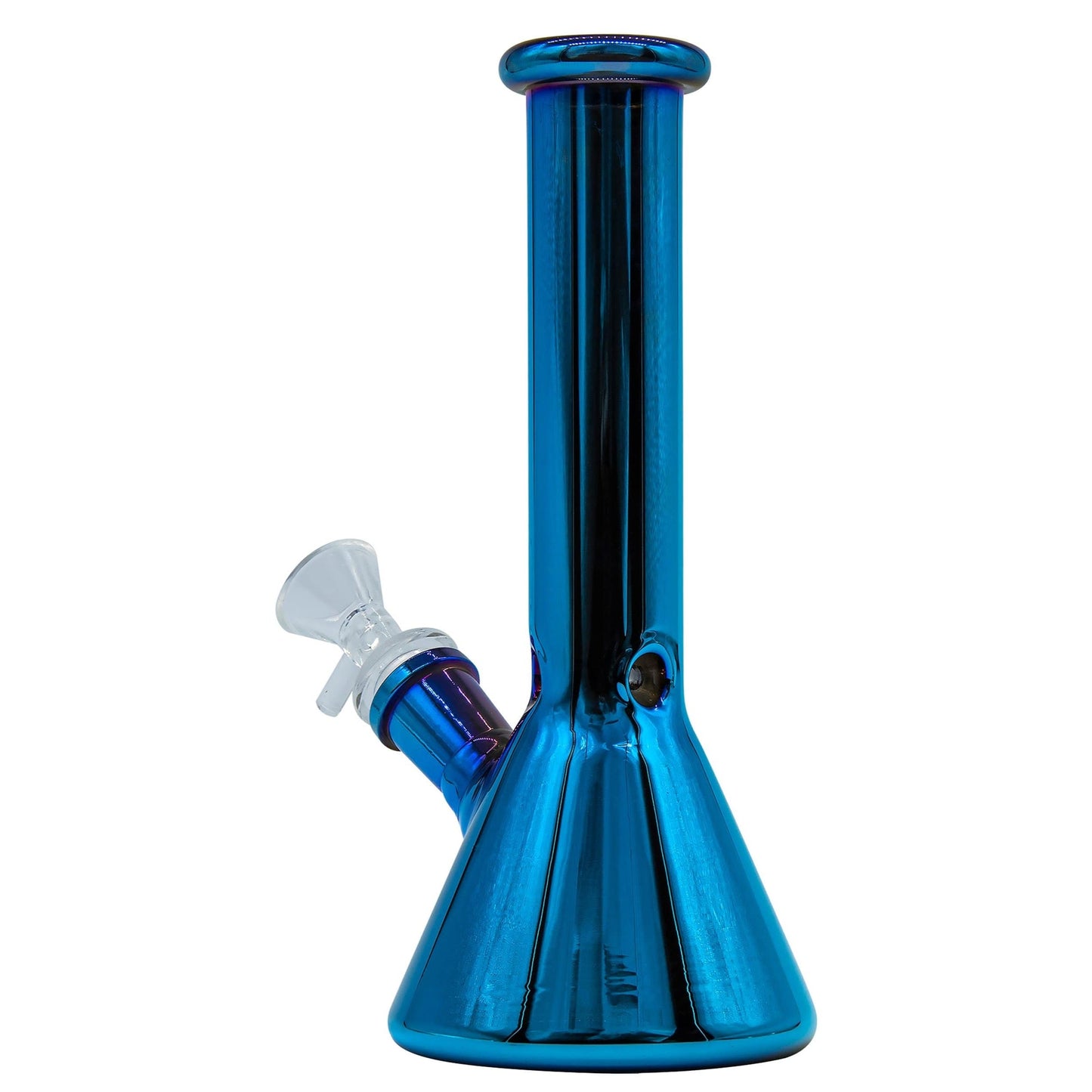 LA Pipes 8" Iridescent Glass Beaker Bong