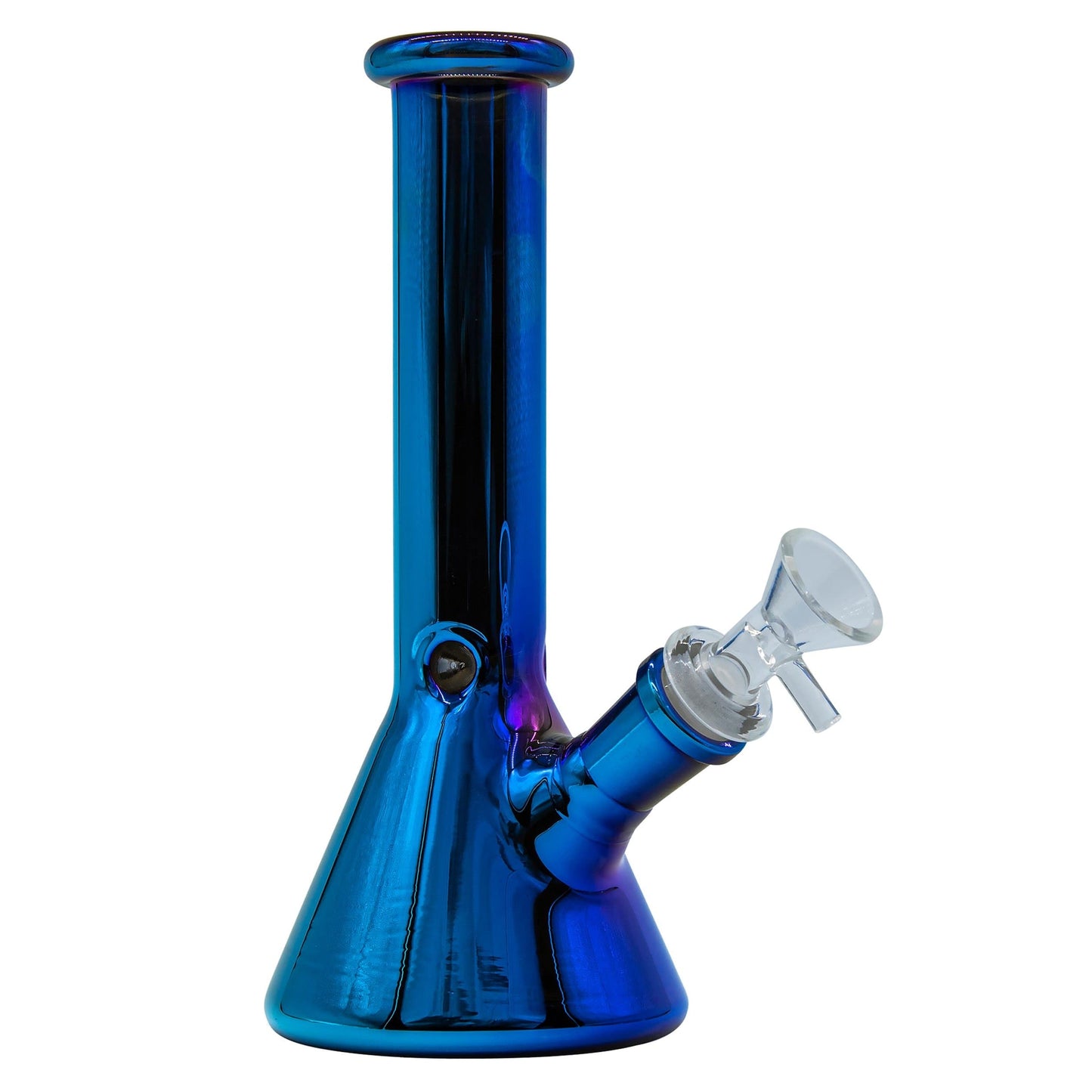 LA Pipes 8" Iridescent Glass Beaker Bong