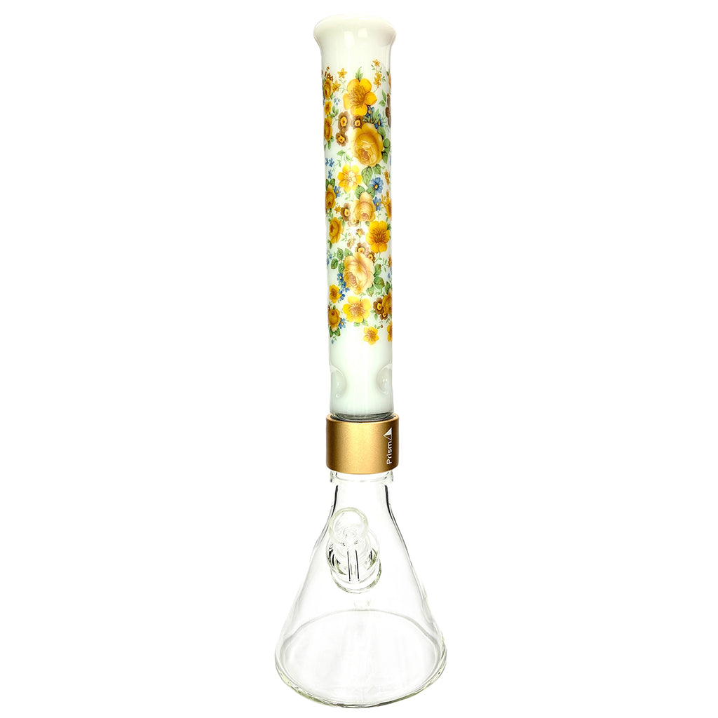 Prism Pipes 18" Vintage Floral Beaker Bong