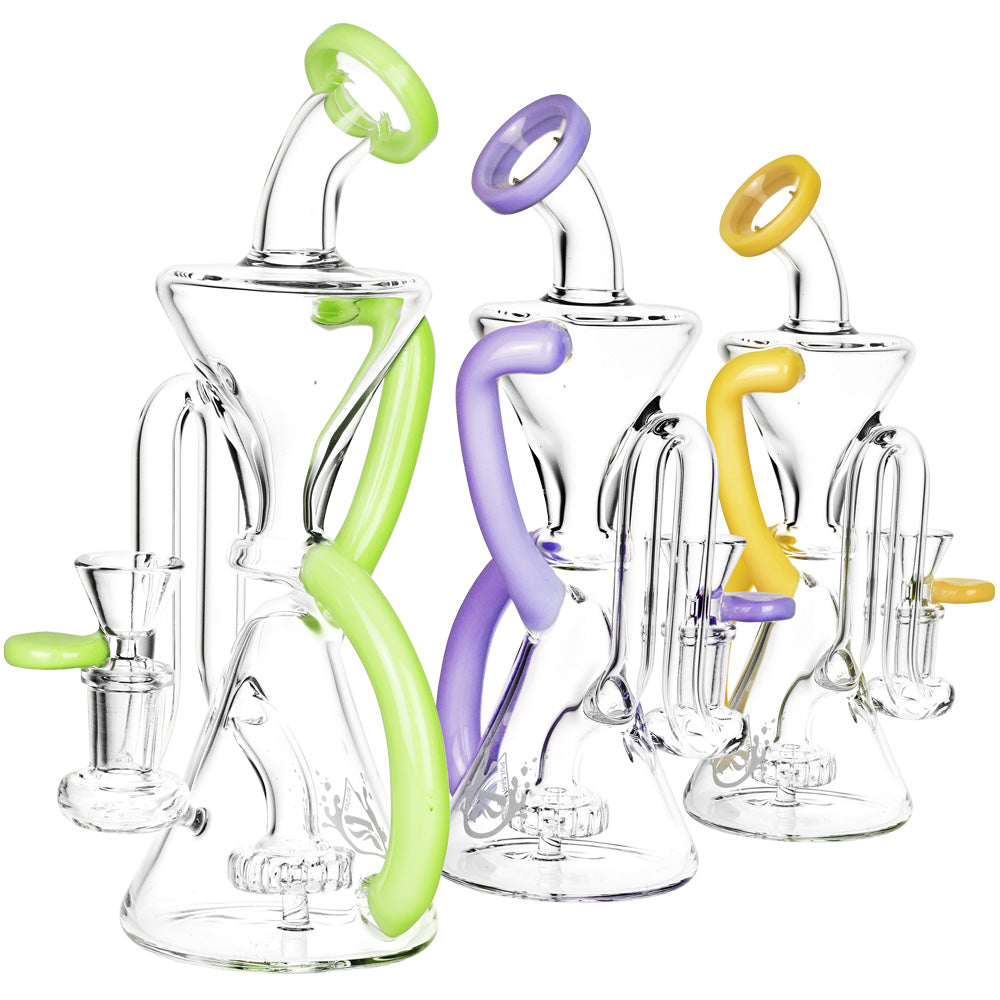 Pulsar Hourglass Recycler Bong