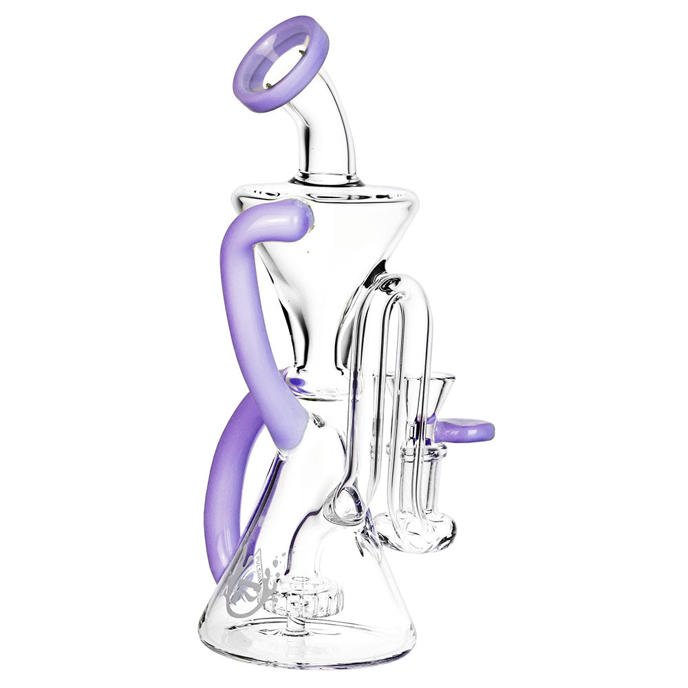 Pulsar Hourglass Recycler Bong Purple