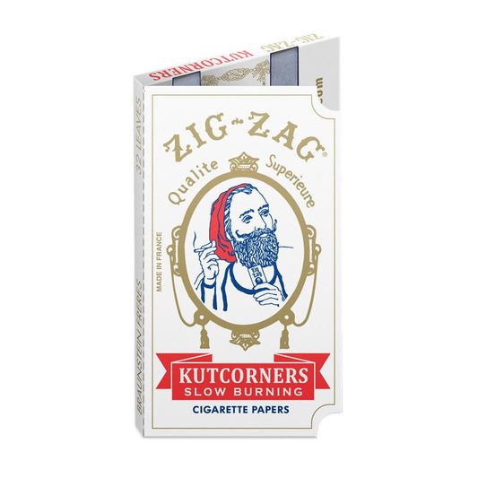 Zig Zag Cut Corner Rolling Papers | Single