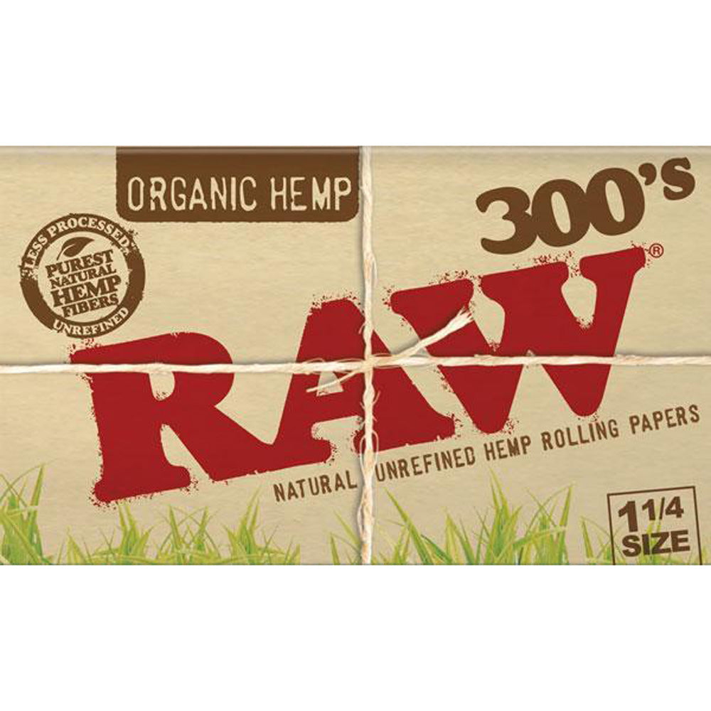 RAW Organic Hemp 300s Rolling Papers | 1 1/4"