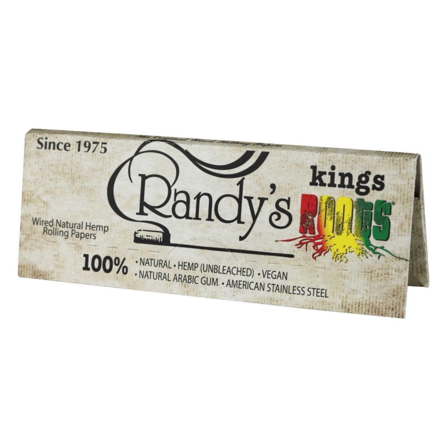 Randyâ€™s King Roots - XL Organic Hemp Wired Rolling Papers
