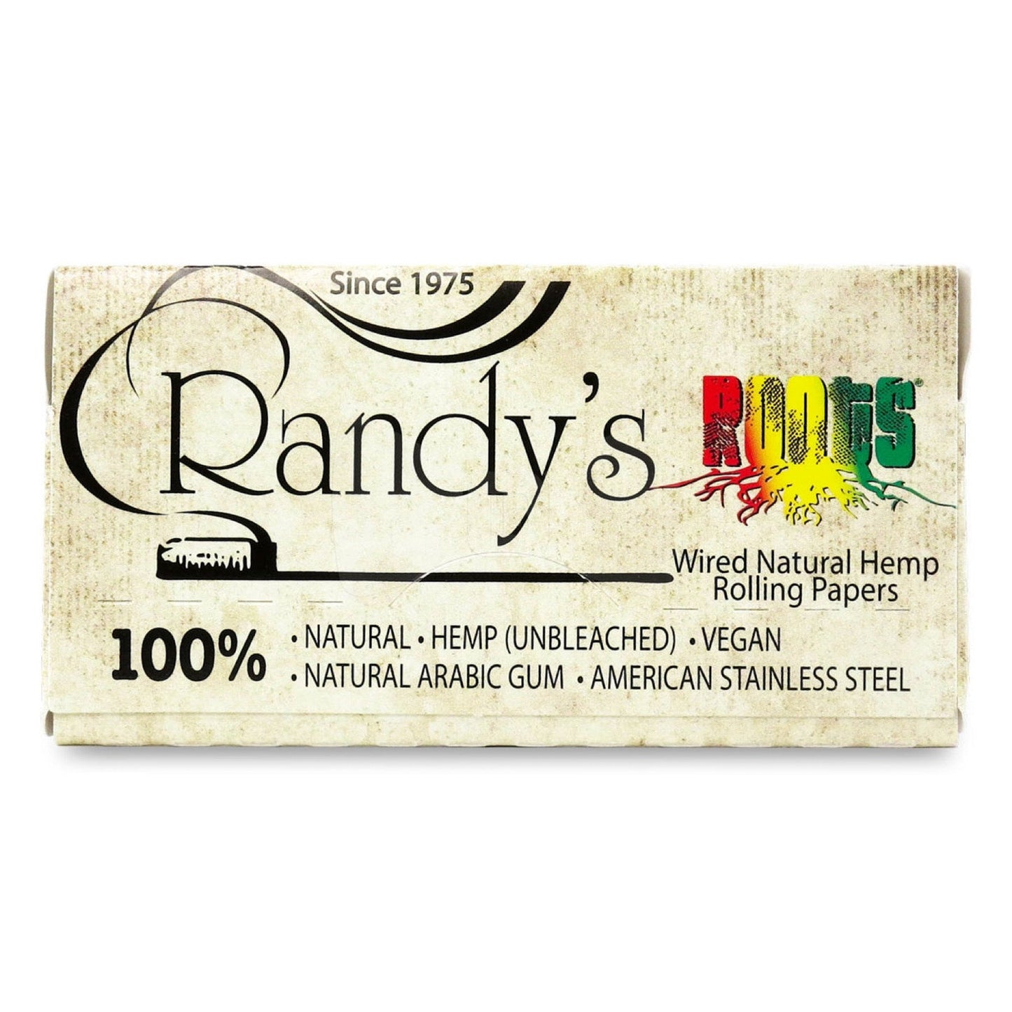 Randyâ€™s Roots 1.25" Organic Hemp Wired Rolling Papers