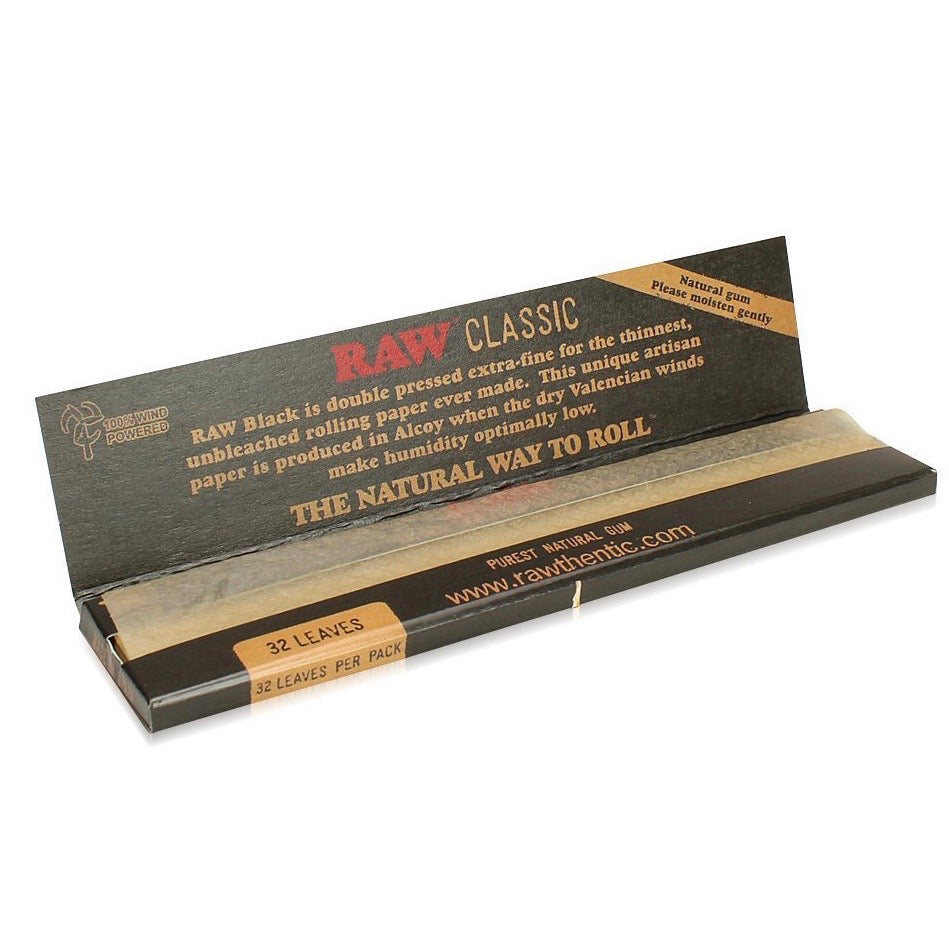 Raw Classic Black King Slim Rolling Papers