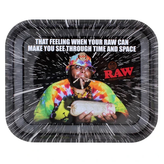 Raw Oops Large Metal Rolling Tray (14" x 11")