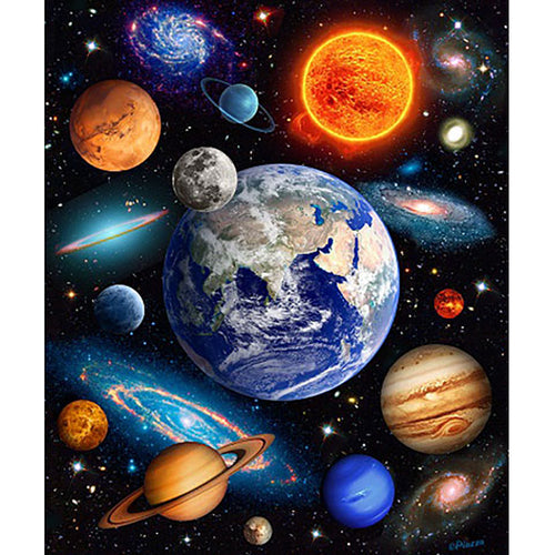 Solar Power Planetary Fleece Blanket