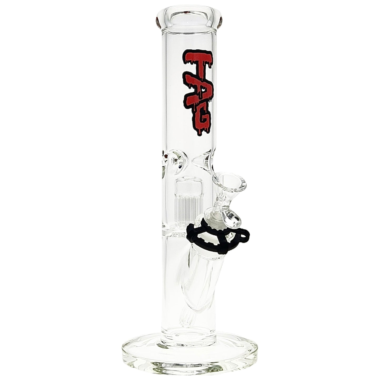 TAG 13" Tree Perc Straight Tube Bong