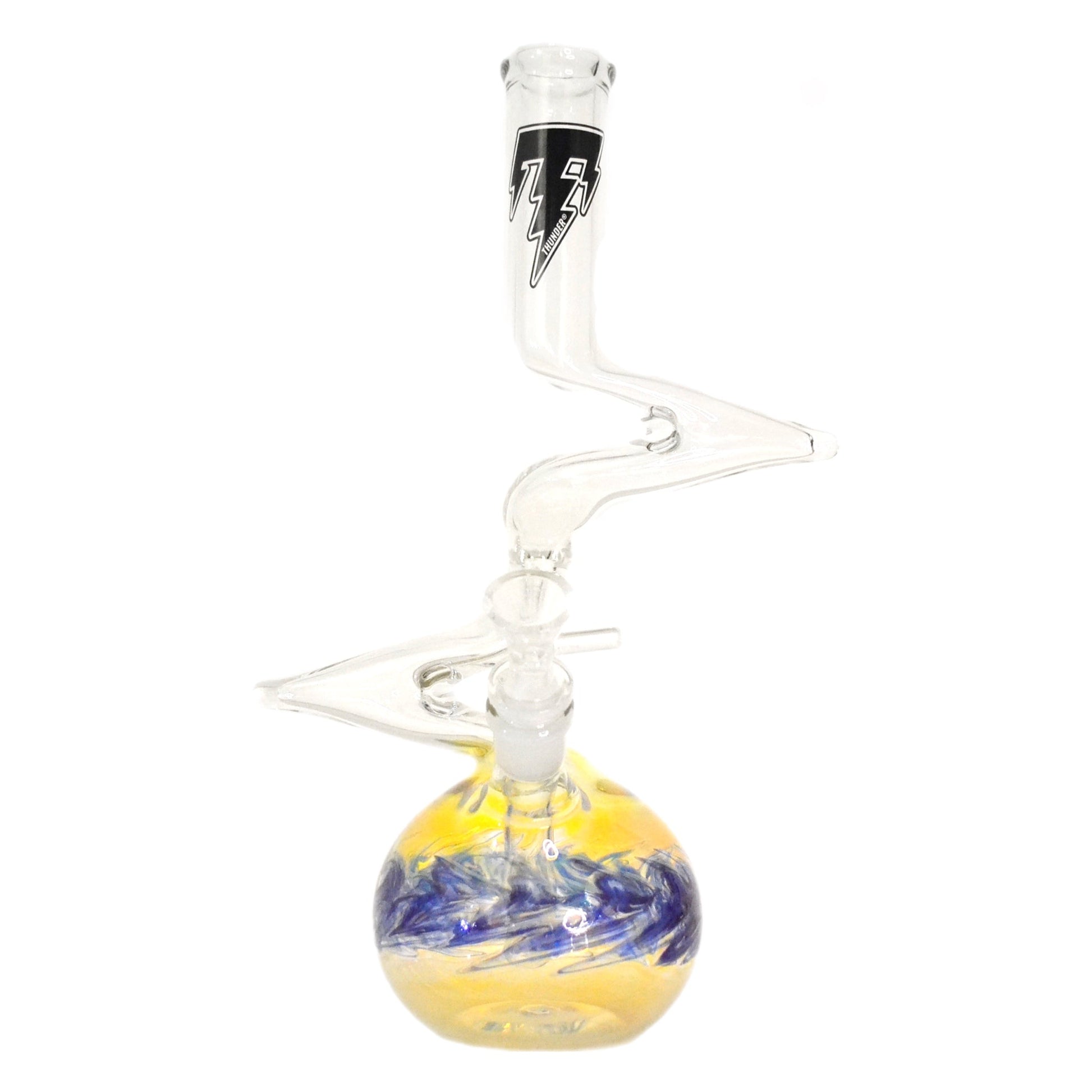 Thunder Glass Round Base Zong in Blue