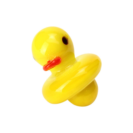 Yellow Duck Themed Glass Carb Cap 🐥 